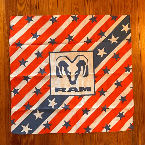 Source Unknown Accessories - RAM Trucks USA Bandana Red White Blue American Flag Scarf Head Wrap Western